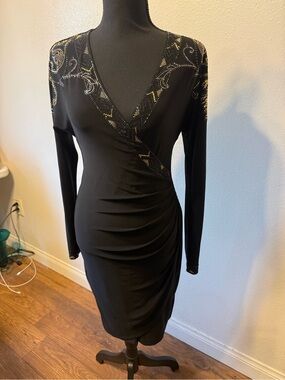 True vintage cache y2k 2000s wrap dress